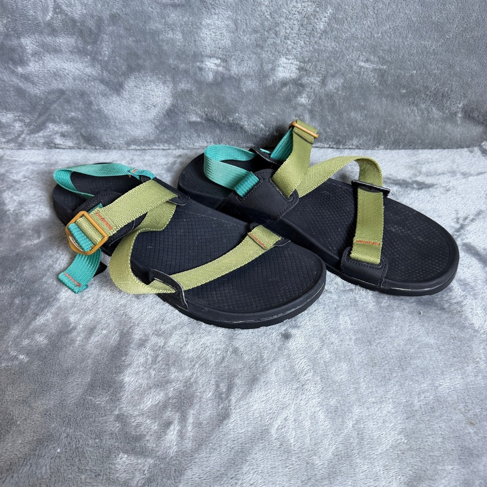 Chaco Lowdown Sandals Mens 12 Avocado Green Teal Adjustable‎ Hiking JCH107129